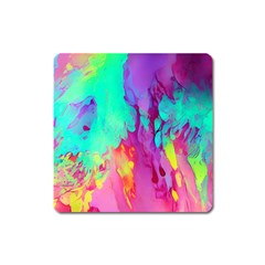 Fluid Background Square Magnet by GardenOfOphir