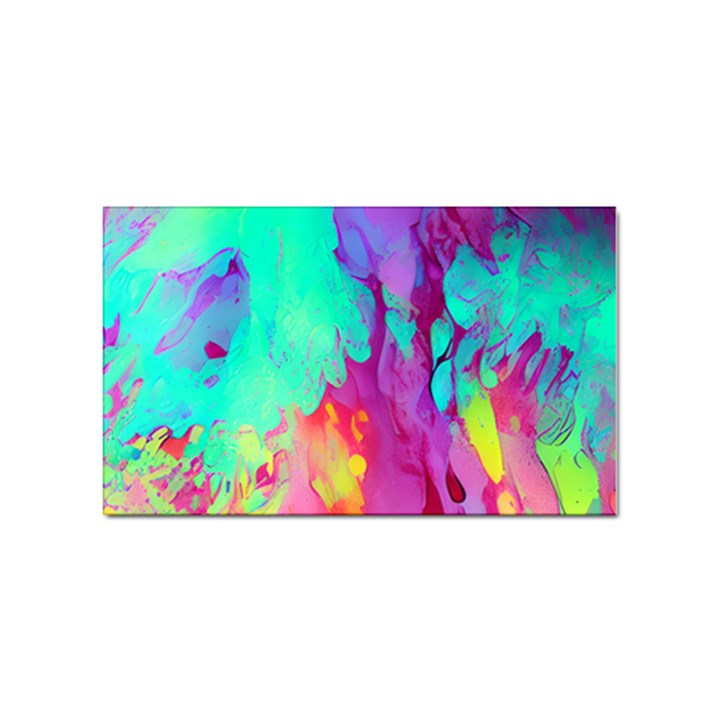 Fluid Background Sticker Rectangular (100 pack)