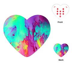 Fluid Background Playing Cards Single Design (heart) by GardenOfOphir