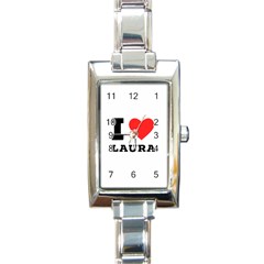 I Love Laura Rectangle Italian Charm Watch by ilovewhateva