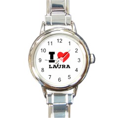 I Love Laura Round Italian Charm Watch by ilovewhateva