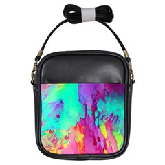 Fluid Background Girls Sling Bag by GardenOfOphir