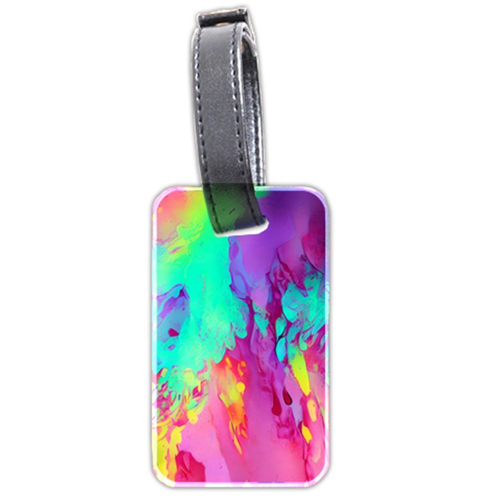 Fluid Background Luggage Tag (two sides)