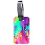 Fluid Background Luggage Tag (two sides) Back