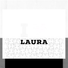 I Love Laura Rectangular Jigsaw Puzzl by ilovewhateva