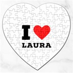 I love laura Jigsaw Puzzle (Heart) Front