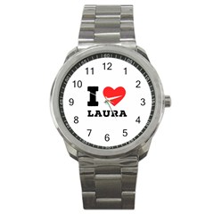 I Love Laura Sport Metal Watch by ilovewhateva