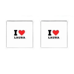 I Love Laura Cufflinks (square) by ilovewhateva