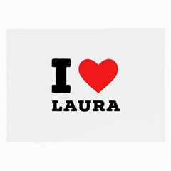 I Love Laura Large Glasses Cloth (2 Sides) by ilovewhateva