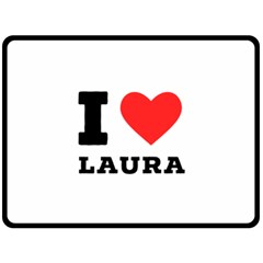 I Love Laura Fleece Blanket (large) by ilovewhateva