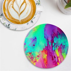 Fluid Background Uv Print Round Tile Coaster by GardenOfOphir