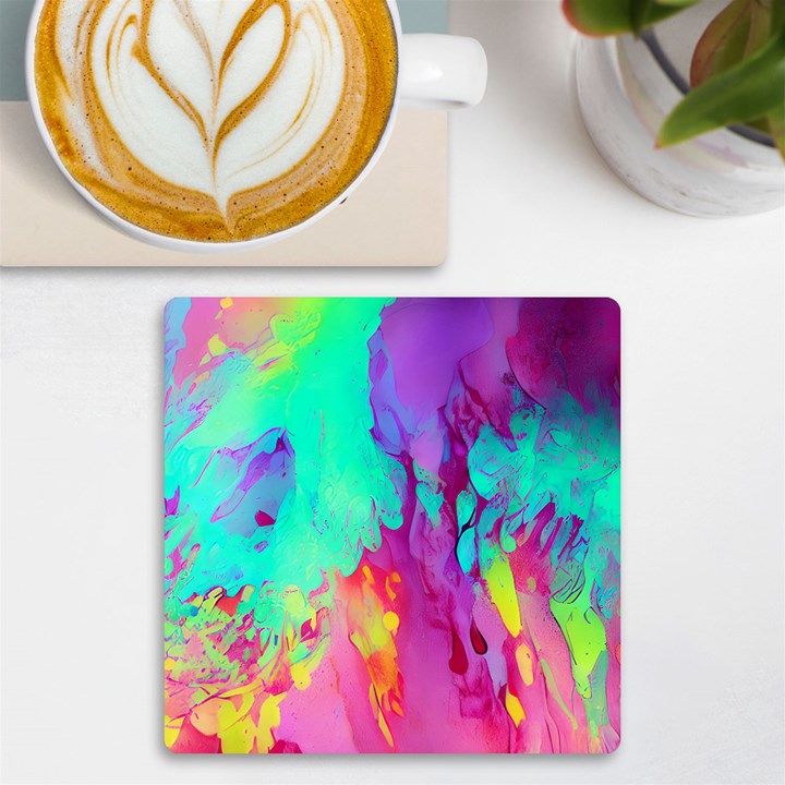 Fluid Background UV Print Square Tile Coaster 