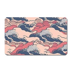 Waves Ocean Sea Water Pattern Rough Seas Magnet (rectangular) by Pakemis