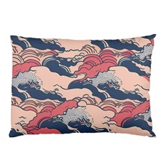 Waves Ocean Sea Water Pattern Rough Seas Pillow Case (two Sides) by Pakemis