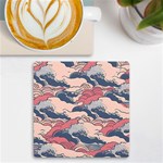 Waves Ocean Sea Water Pattern Rough Seas UV Print Square Tile Coaster  Front