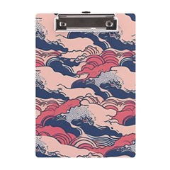 Waves Ocean Sea Water Pattern Rough Seas A5 Acrylic Clipboard