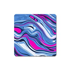 Fluid Art Pattern Square Magnet by GardenOfOphir