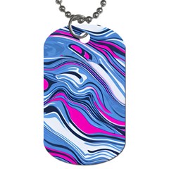 Fluid Art Pattern Dog Tag (one Side) by GardenOfOphir