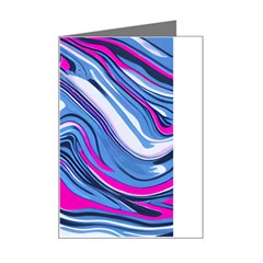 Fluid Art Pattern Mini Greeting Card by GardenOfOphir