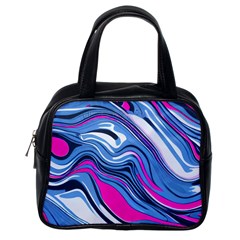 Fluid Art Pattern Classic Handbag (one Side) by GardenOfOphir