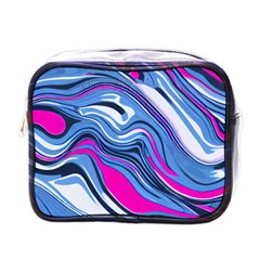 Fluid Art Pattern Mini Toiletries Bag (one Side) by GardenOfOphir