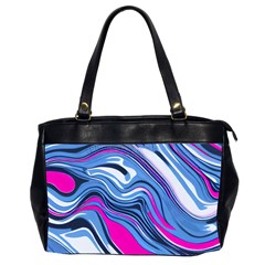 Fluid Art Pattern Oversize Office Handbag (2 Sides) by GardenOfOphir