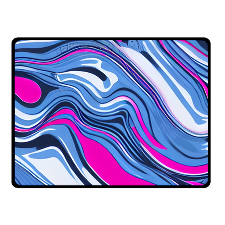 Fluid Art Pattern One Side Fleece Blanket (Small)