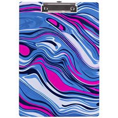 Fluid Art Pattern A4 Acrylic Clipboard by GardenOfOphir