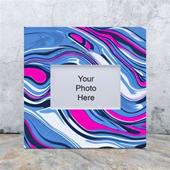 Fluid Art Pattern White Box Photo Frame 4  X 6  by GardenOfOphir