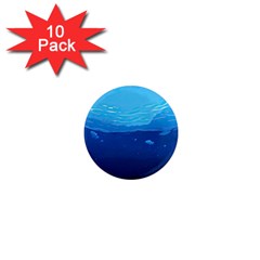 Ai Generated Ocean Sea Fish Underwater Water 1  Mini Magnet (10 Pack) 