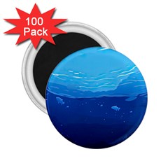 Ai Generated Ocean Sea Fish Underwater Water 2 25  Magnets (100 Pack)  by Pakemis