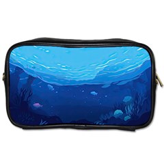 Ai Generated Ocean Sea Fish Underwater Water Toiletries Bag (one Side) by Pakemis