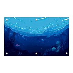 Ai Generated Ocean Sea Fish Underwater Water Banner And Sign 5  X 3  by Pakemis