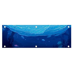 Ai Generated Ocean Sea Fish Underwater Water Banner And Sign 6  X 2  by Pakemis