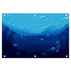 Ai Generated Ocean Sea Fish Underwater Water Banner And Sign 6  X 4  by Pakemis