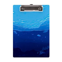 Ai Generated Ocean Sea Fish Underwater Water A5 Acrylic Clipboard