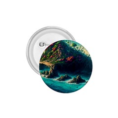 Tropical Island Paradise Ocean Sea Palm Trees 1 75  Buttons by Pakemis