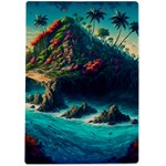 Tropical Island Paradise Ocean Sea Palm Trees A4 Acrylic Clipboard Back