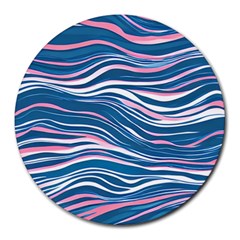 Modern Fluid Art Round Mousepad by GardenOfOphir