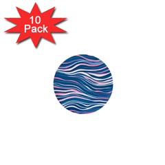 Modern Fluid Art 1  Mini Buttons (10 Pack)  by GardenOfOphir