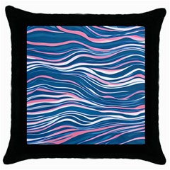 Modern Fluid Art Throw Pillow Case (black) by GardenOfOphir