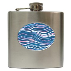 Modern Fluid Art Hip Flask (6 Oz) by GardenOfOphir