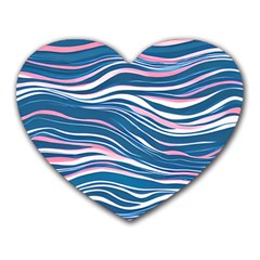 Modern Fluid Art Heart Mousepad by GardenOfOphir