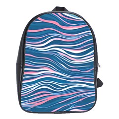 Modern Fluid Art School Bag (xl)