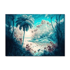 Tropical Winter Tropical Winter Landscape Sticker A4 (10 Pack) by Pakemis