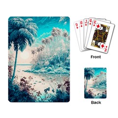 Tropical Winter Tropical Winter Landscape Playing Cards Single Design (rectangle) by Pakemis