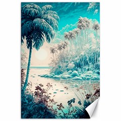 Tropical Winter Tropical Winter Landscape Canvas 20  X 30  by Pakemis