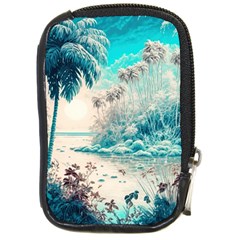 Tropical Winter Tropical Winter Landscape Compact Camera Leather Case by Pakemis