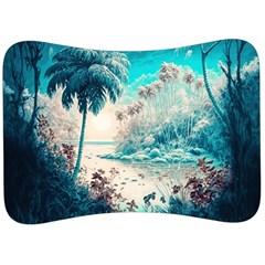 Tropical Winter Tropical Winter Landscape Velour Seat Head Rest Cushion by Pakemis