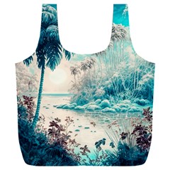 Tropical Winter Tropical Winter Landscape Full Print Recycle Bag (xxxl) by Pakemis